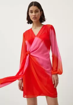 Never Fully Dressed rochie Vienna culoarea roz, mini, evazati, NFDDR1360 imagine