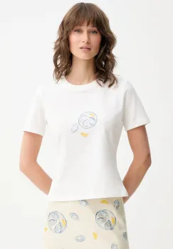 Never Fully Dressed tricou Baby culoarea alb, NFDTO1776 imagine