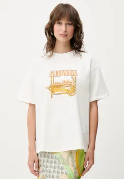 Never Fully Dressed tricou Cart culoarea alb, NFDTO1813 imagine