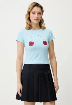 Never Fully Dressed tricou din bumbac Cherry Boob NFDTO2085 imagine