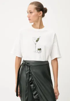 Never Fully Dressed tricou din bumbac culoarea alb, NFDTO1605 imagine