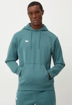 New Balance bluza barbati, culoarea verde, cu gluga, uni, MT41508NUS imagine