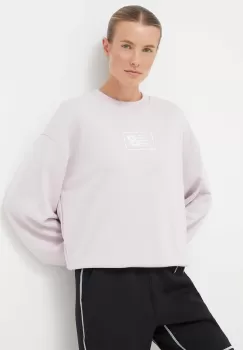 New Balance bluza femei, culoarea roz, cu imprimeu imagine