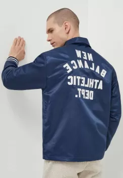 New Balance geaca barbati, culoarea albastru marin, de tranzitie, MJ41553NNY imagine