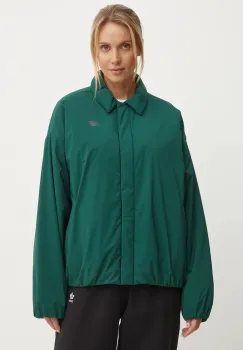 New Balance geaca femei, culoarea verde, de tranzitie, oversize, WJ43506NWG imagine