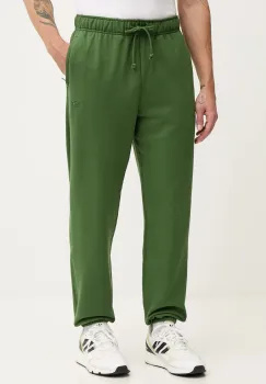 New Balance pantaloni de trening din bumbac culoarea verde, neted, MP41508DAE imagine