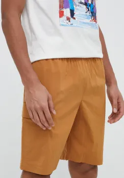 New Balance pantaloni scurti barbati, culoarea maro imagine