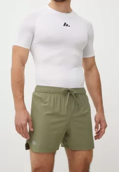 New Balance pantaloni scurti de alergare culoarea verde, MS41286DEK imagine