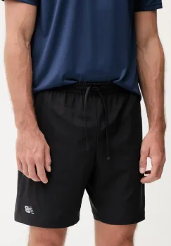 New Balance pantaloni scurti de antrenament culoarea negru, MS41232BK imagine