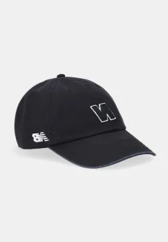 New Balance sapca de baseball din bumbac culoarea negru, LAH51005BK imagine