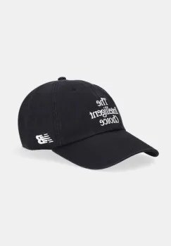 New Balance sapca de baseball din bumbac culoarea negru, LAH51011BK imagine