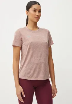 New Balance tricou de antrenament Athletics culoarea roz, WT41253SWA imagine