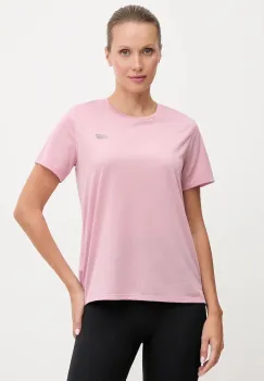 New Balance tricou de antrenament culoarea roz, WT41222PTF imagine