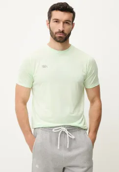 New Balance tricou de antrenament culoarea verde, uni, MT41253MEW imagine