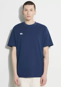 New Balance tricou din bumbac Small Logo barbati, culoarea albastru marin, cu imprimeu, MT41509NNY imagine