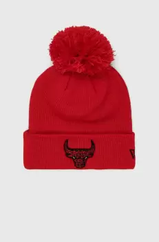 New Era caciula culoarea rosu, din tricot gros imagine