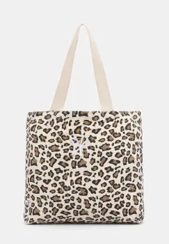 New Era geanta de bumbac culoarea bej, 60667110 imagine