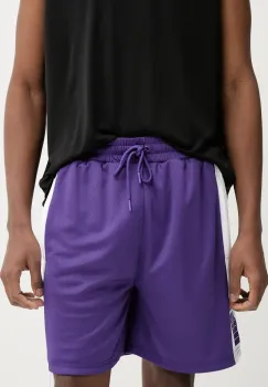 New Era pantaloni scurti barbati, culoarea violet, 60596420 imagine