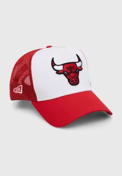 New Era sapca culoarea alb, cu imprimeu, CHICAGO BULLS imagine