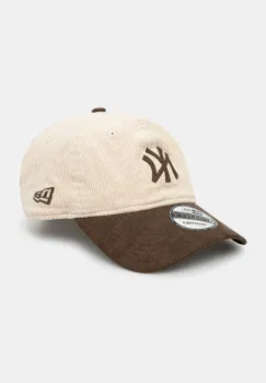 New Era sapca culoarea bej, neted, 60595308 imagine