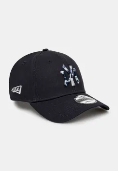 New Era sapca de baseball din bumbac culoarea albastru marin, cu imprimeu, 60595180 imagine