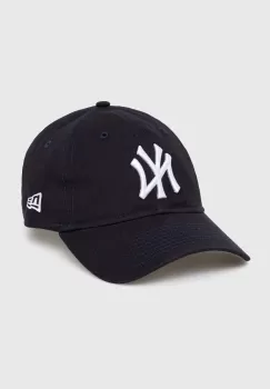 New Era sapca de baseball din bumbac culoarea albastru marin, cu imprimeu, NEW YORK YANKEES imagine