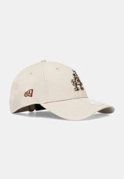 New Era sapca de baseball din bumbac culoarea bej, 60691329 imagine