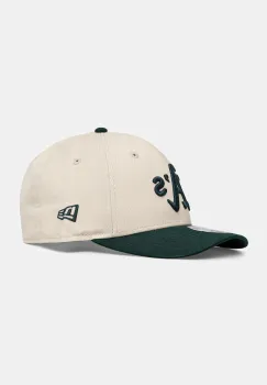 New Era sapca de baseball din bumbac culoarea bej, 60691348 imagine