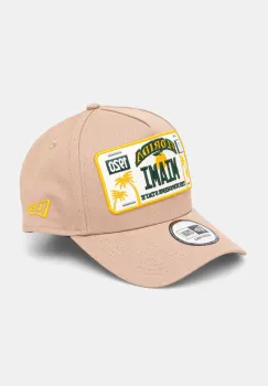New Era sapca de baseball din bumbac culoarea bej, cu imprimeu, 60595462 imagine