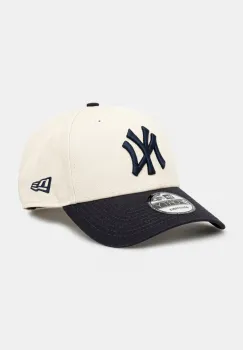 New Era sapca de baseball din bumbac culoarea bej, modelator, 60595215 imagine