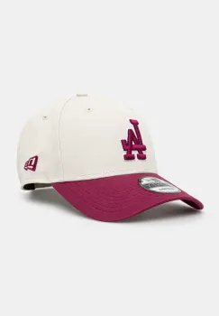 New Era sapca de baseball din bumbac culoarea bej, modelator, 60595243 imagine
