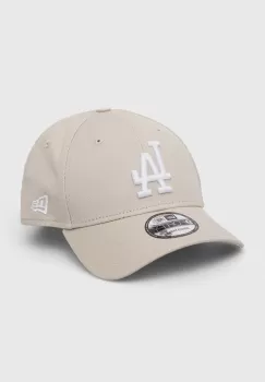 New Era sapca de baseball din bumbac culoarea bej, modelator, LOS ANGELES DODGERS imagine