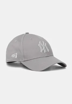 New Era sapca de baseball din bumbac culoarea gri, 60675525 imagine