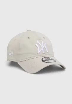 New Era sapca de baseball din bumbac culoarea gri, modelator, NEW YORK YANKEES imagine