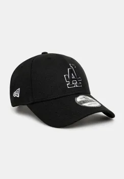New Era sapca de baseball din bumbac culoarea negru, cu imprimeu, 60471464 imagine
