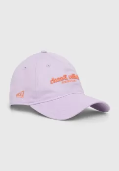 New Era sapca de baseball din bumbac culoarea violet, cu imprimeu imagine