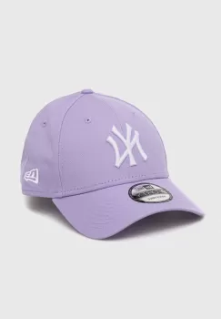 New Era sapca de baseball din bumbac culoarea violet, modelator, NEW YORK YANKEES imagine