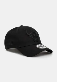 New Era sapca de baseball din bumbac LEAGUE ESSENTIAL 9TWENTY(R) CHICAGO BULLS culoarea negru, cu imprimeu, 60471485 imagine