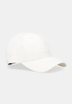 New Era sapca de baseball din catifea culoarea bej, 60691060 imagine