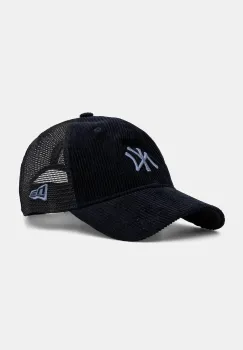 New Era sapca de baseball din catifea culoarea bleumarin, 60691101 imagine