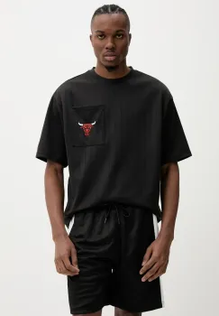 New Era tricou barbati, culoarea negru, cu imprimeu, 60596442 imagine