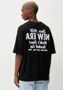 New Era tricou din bumbac culoarea negru, cu imprimeu, 60684382 imagine