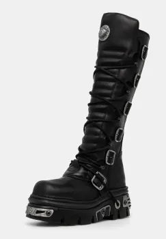 New Rock cizme ITALI Y NOMADA + REACTOR E14 TOBERAS ORIF Y C femei, culoarea negru, cu platforma, M-272-S1 imagine