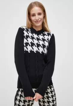 Newland pulover de lana femei, culoarea negru imagine