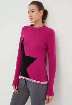 Newland pulover de lana femei, culoarea roz imagine