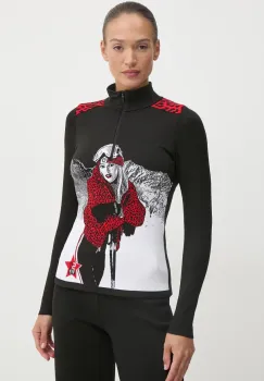 Newland pulover Snowdrop femei, culoarea negru, light, cu guler, N46644.99 imagine