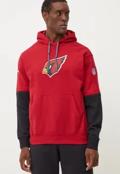 Nike bluza Arizona Cardinals barbati, culoarea bordo, cu gluga, cu imprimeu, 02F2-060Y-9C-87G imagine