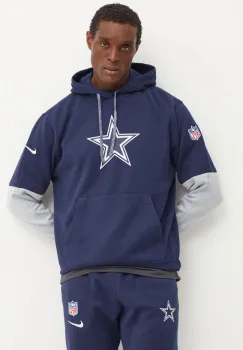 Nike bluza Dallas Cowboys barbati, culoarea albastru marin, cu gluga, modelator, 02F2-447M-7RD-87G imagine