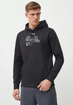Nike bluza New York Mets barbati, culoarea negru, cu gluga, cu imprimeu imagine