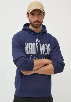Nike bluza New York Yankees barbati, cu gluga, cu imprimeu imagine